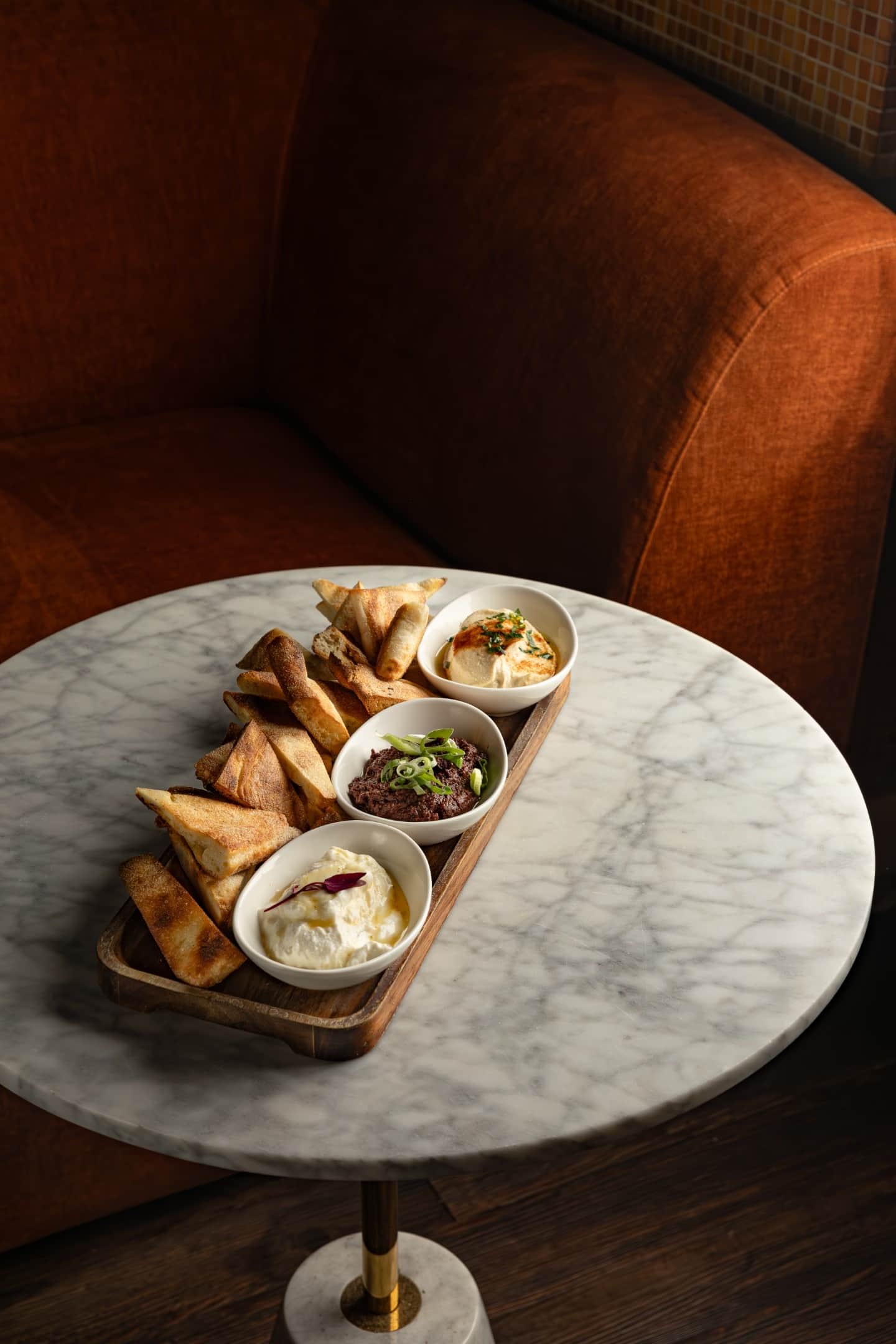 A dish, plated