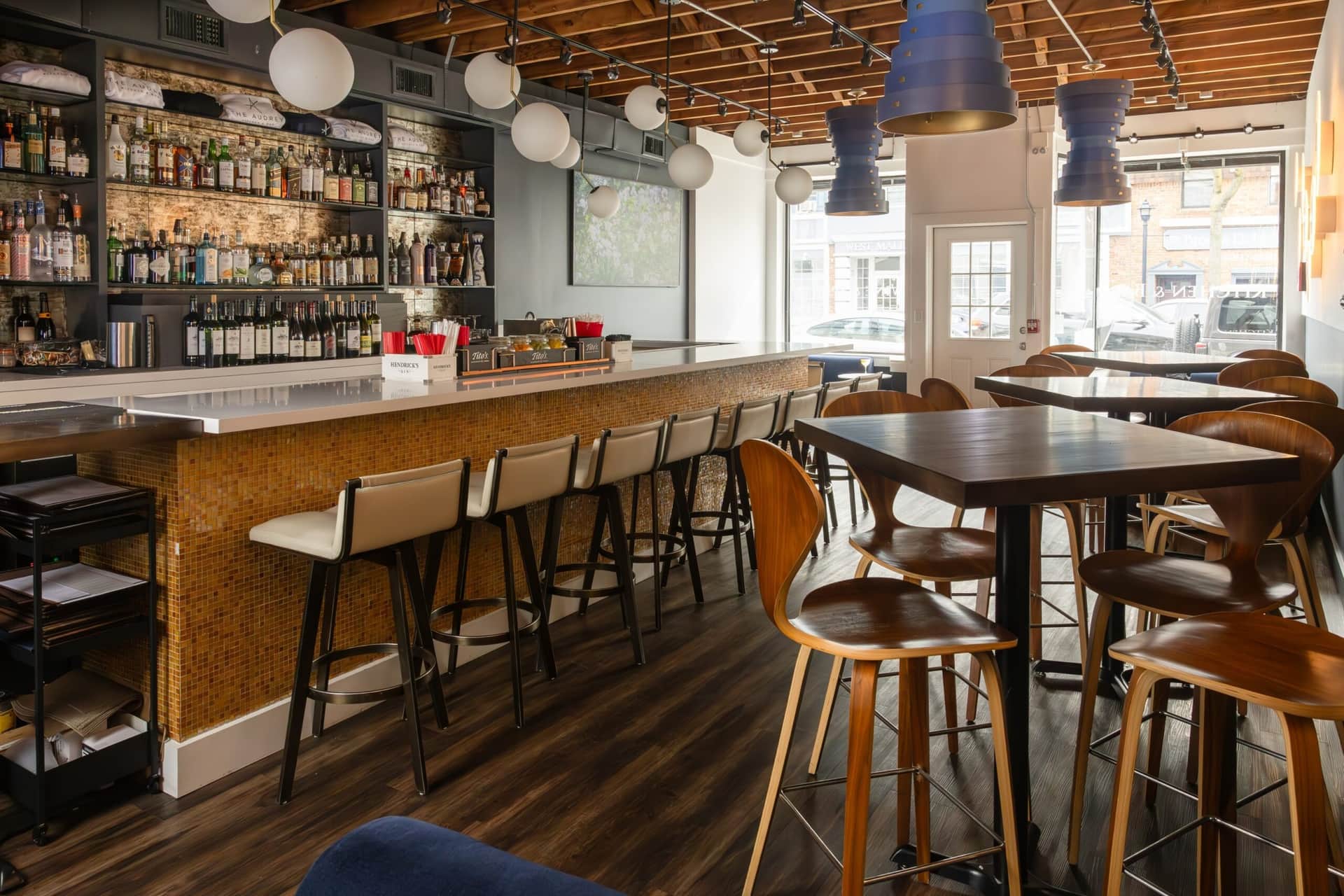The Audrey bar at evening service